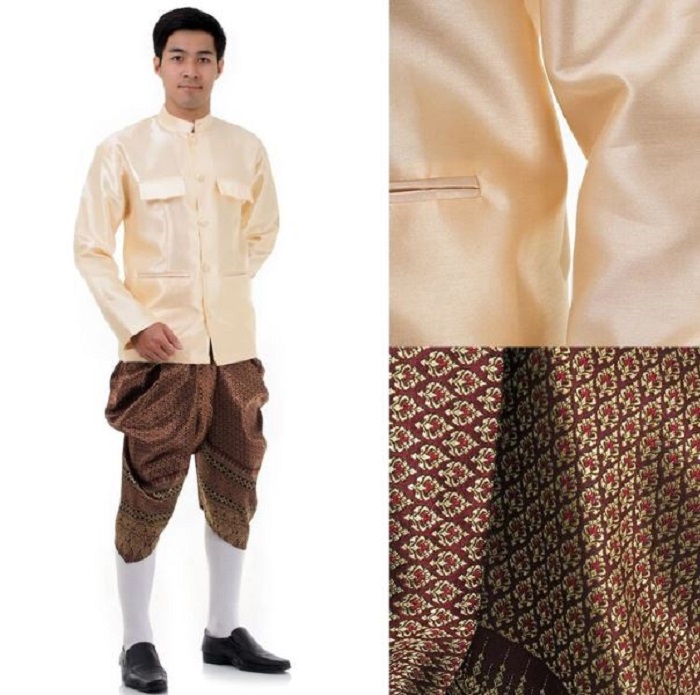 trang phục truyền thống Thái Lan Raj pattern